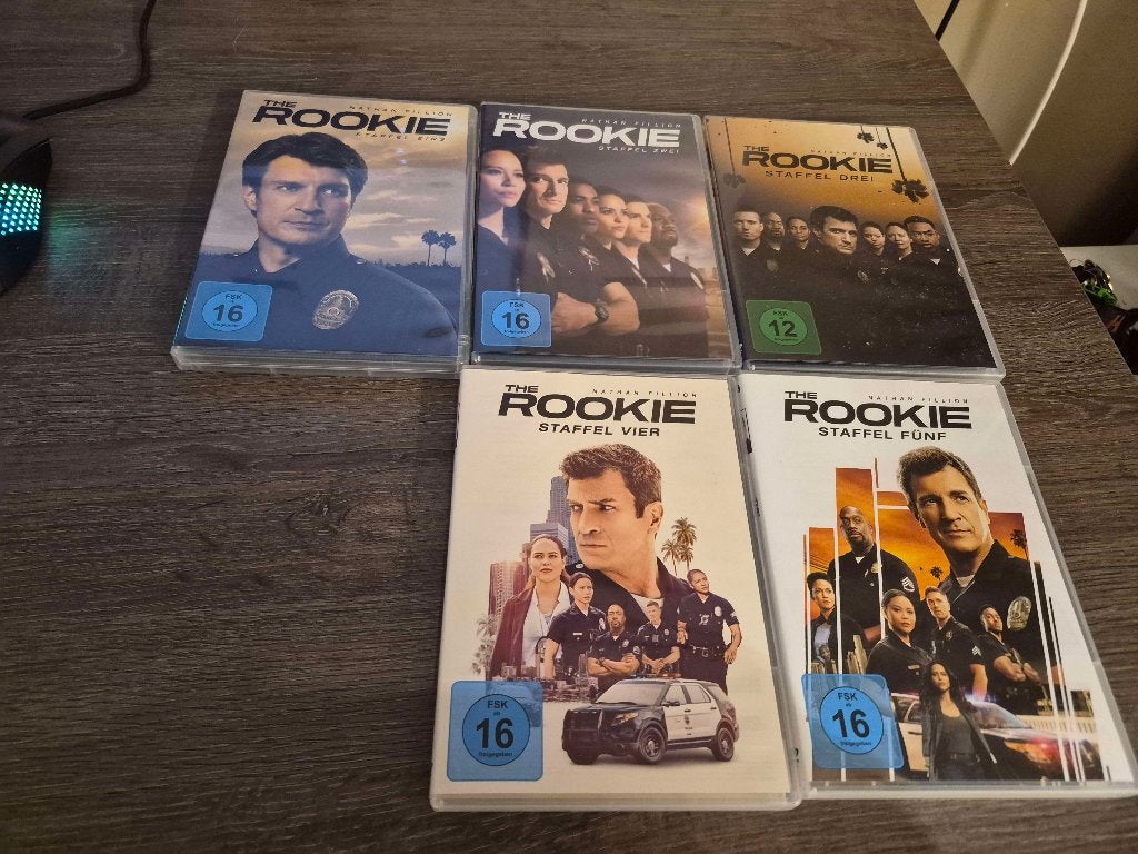 The Rookie Seizoen 1, 2, 3, 4 & 5, Import, Duits, Zo goed als nieuw, Vanaf 12 jaar