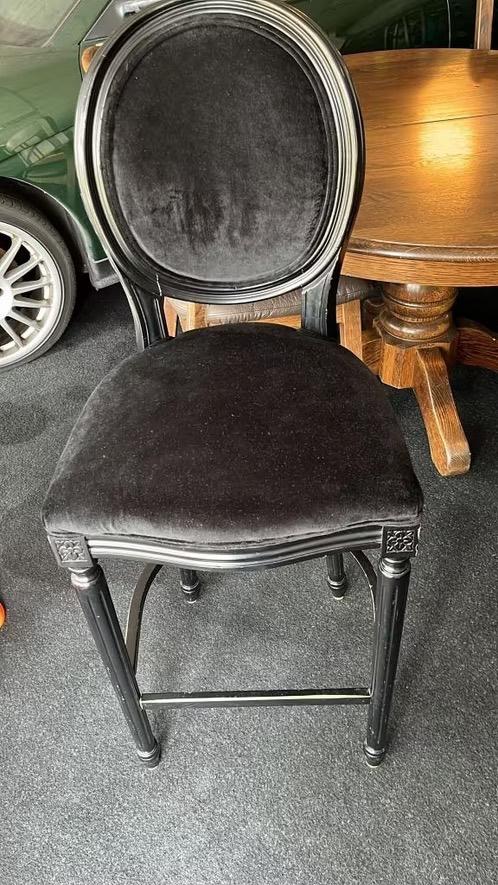 Te koop stoelen en tafel, Huis en Inrichting, Stoelen, Ophalen, Drie, Zwart, Zo goed als nieuw