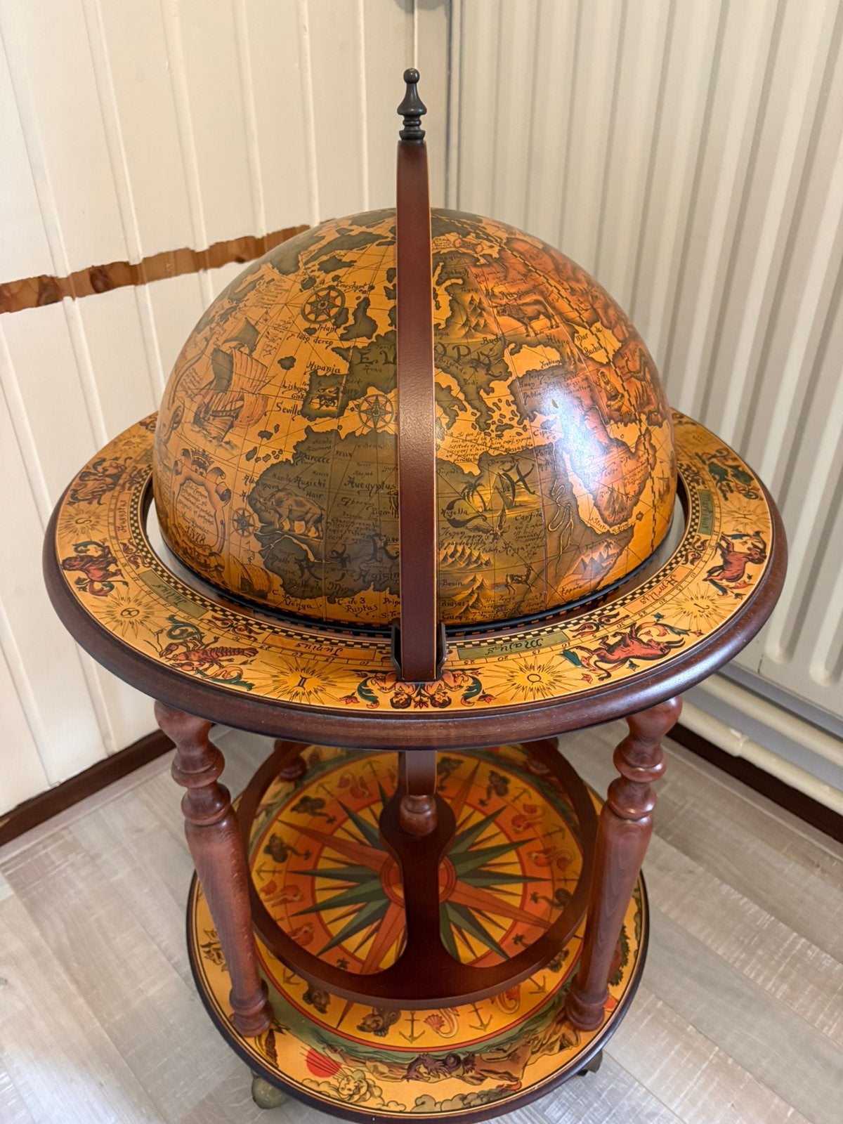 ITALIAANSE bar globe drank wereldbol barglobe globebar Large, Ophalen of Verzenden, Zo goed als nieuw