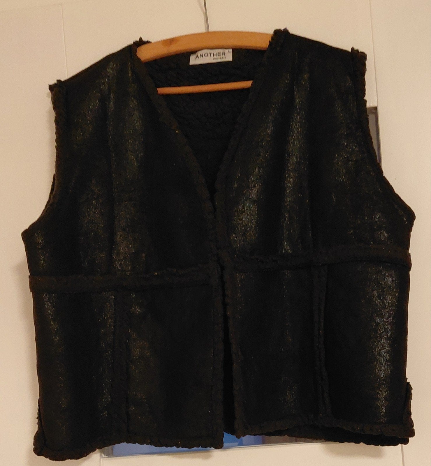 Zwart vest van Another Woman, maat 44, Kleding | Dames, Bodywarmers, Zwart, Maat 42/44 (L), Ophalen of Verzenden, Zo goed als nieuw