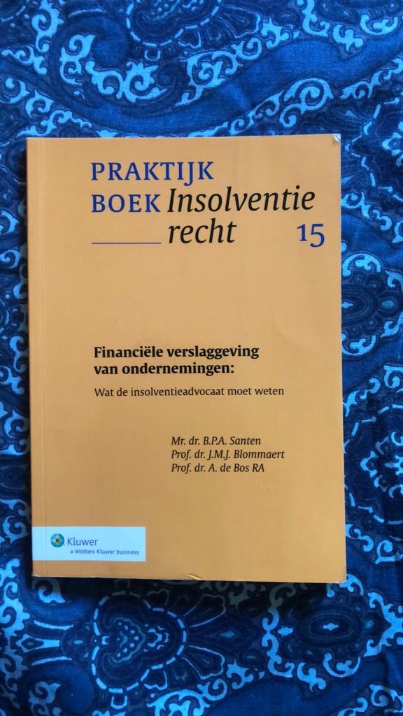 Praktijkboek insolventie recht 15, Financiële verslaggeving, Ophalen of Verzenden, Zo goed als nieuw, Natuurwetenschap