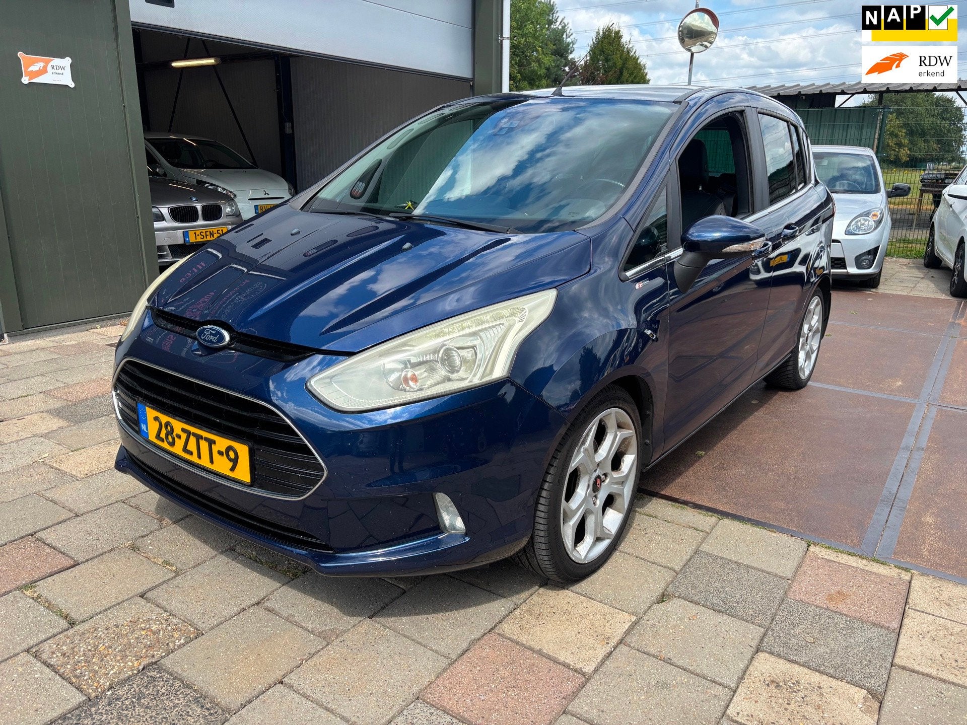 Ford B-Max 1.0 EcoBoost Titanium ST-line Panodak Leder Cruis, Voorwielaandrijving, Euro 5, Gebruikt, Bedrijf