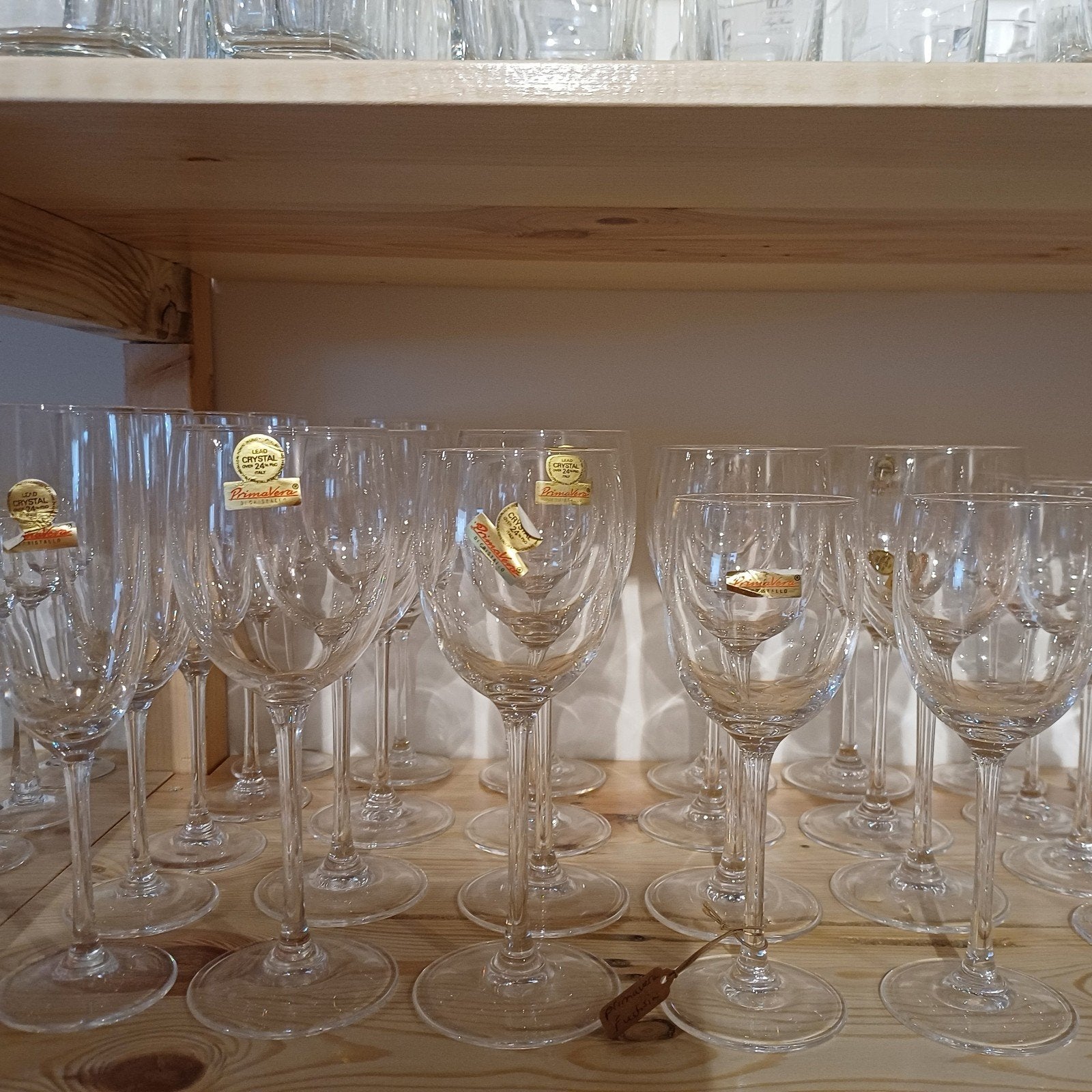 Primavera glasservies kristal Fuchsia, Antiek en Kunst, Ophalen of Verzenden