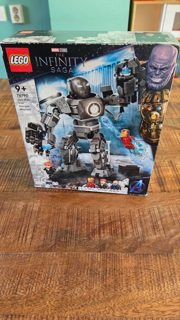 Lego marvel 76190 iron man: iron monger mayhem, Gebruikt, Marvel, Lego, Ophalen of Verzenden