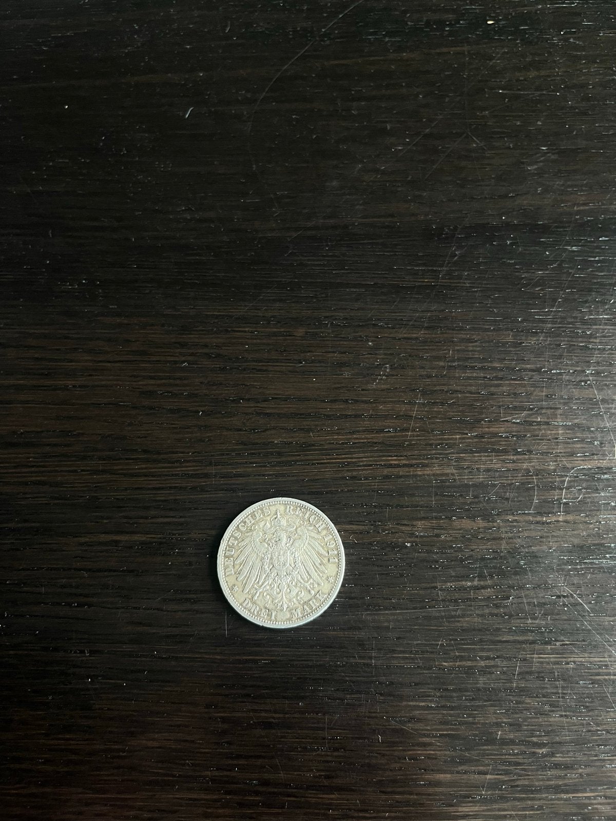 Duitse Keizerrijk 3 Mark 1911-A Zilveren Munt, Ophalen of Verzenden, Duitse Keizerrijk