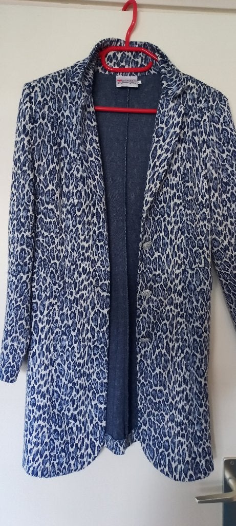 overjas Helena Hart, Maat 38/40 (M), Blauw, Zo goed als nieuw, Jasje