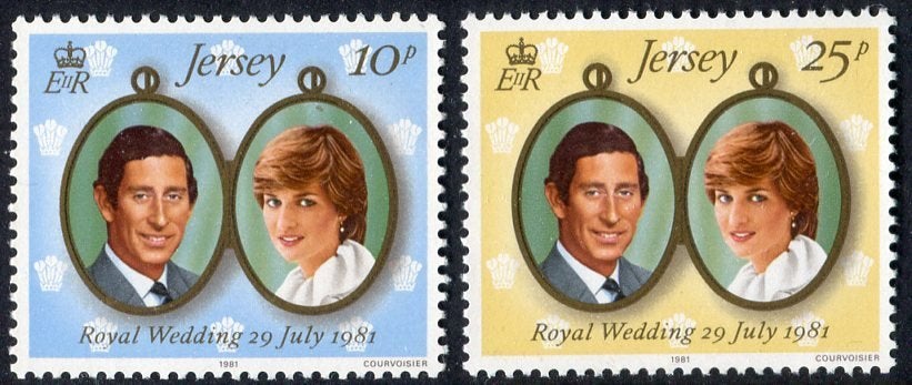 Charles and Diana, Jersey, wedding 29 juli 1981, Postzegels en Munten, Verzenden, Overige landen, Postfris