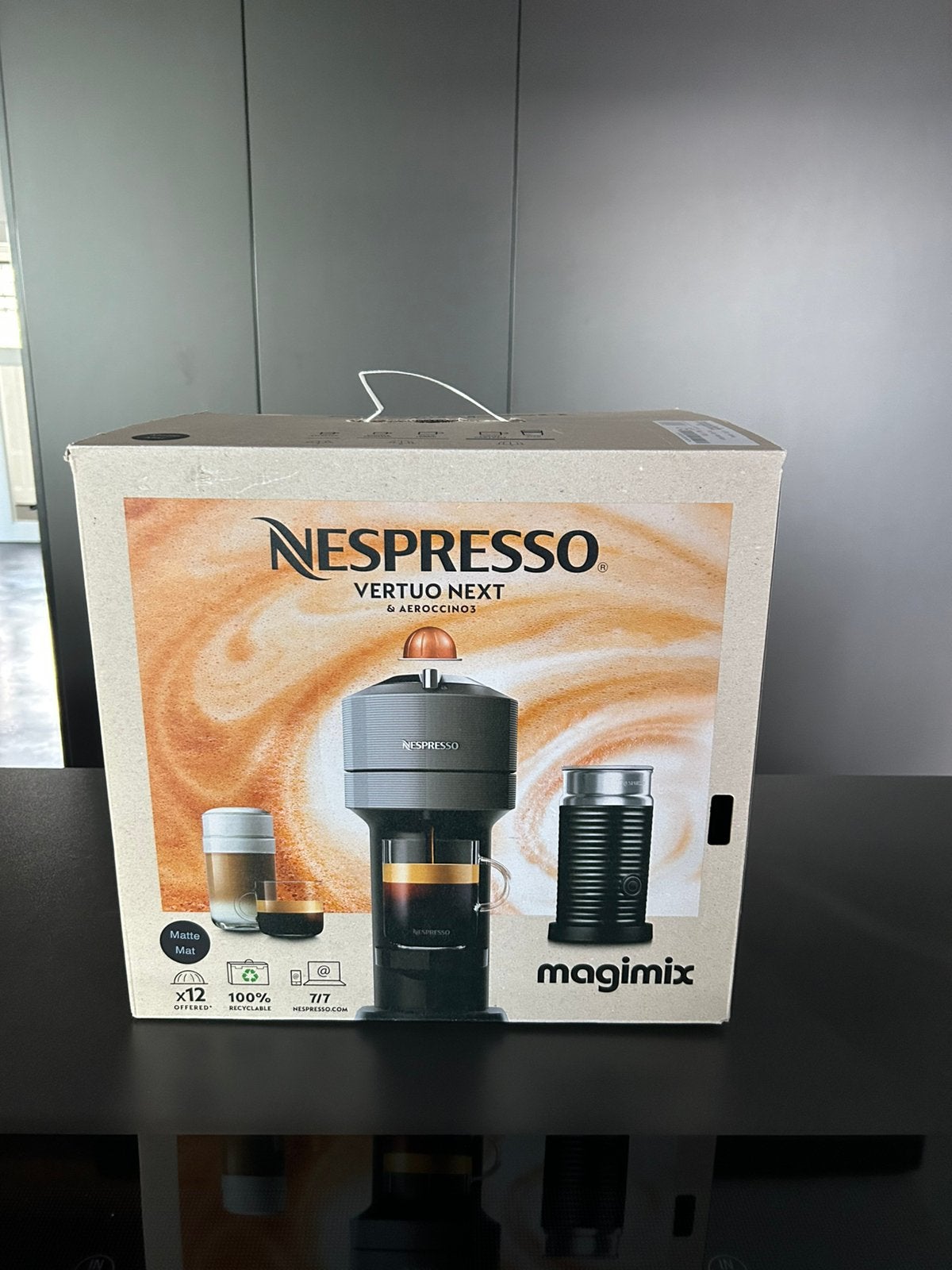 Nespresso Vertuo next Magimix. Zwart, Witgoed en Apparatuur, Koffiezetapparaten, Espresso apparaat, Ophalen of Verzenden, 1 kopje