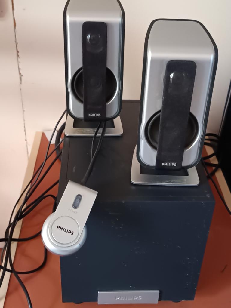 Philips SPA3300/00 2.1 PC Luidsprekersysteem met Subwoofer, Ophalen of Verzenden, Gebruikt, Audiokanaal 2.1, Philips