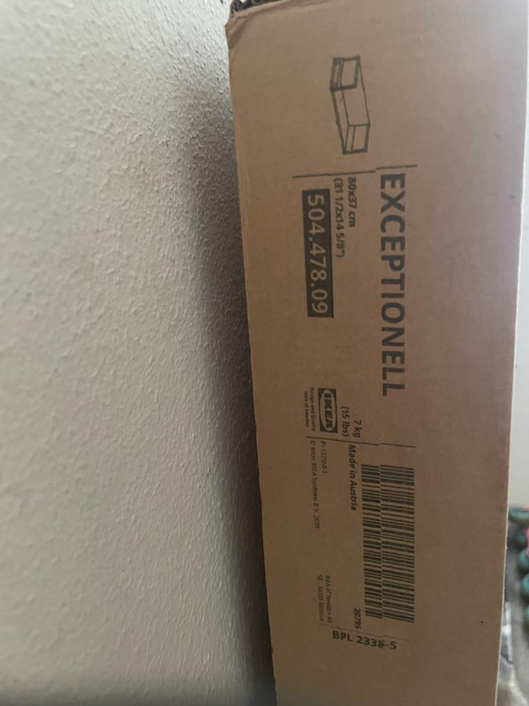 EXCEPTIONELL lades 80x37 IKEA 7 stuks, Huis en Inrichting, Ophalen, Wit, 50 tot 100 cm, Zo goed als nieuw