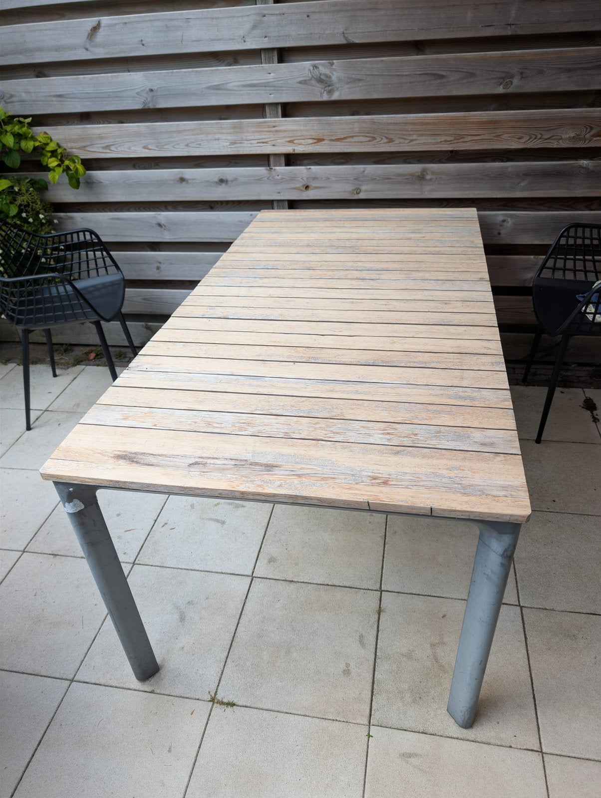 Tuintafel, Tuin en Terras, Tuintafels, Ophalen, Gebruikt, Rechthoekig, Hout