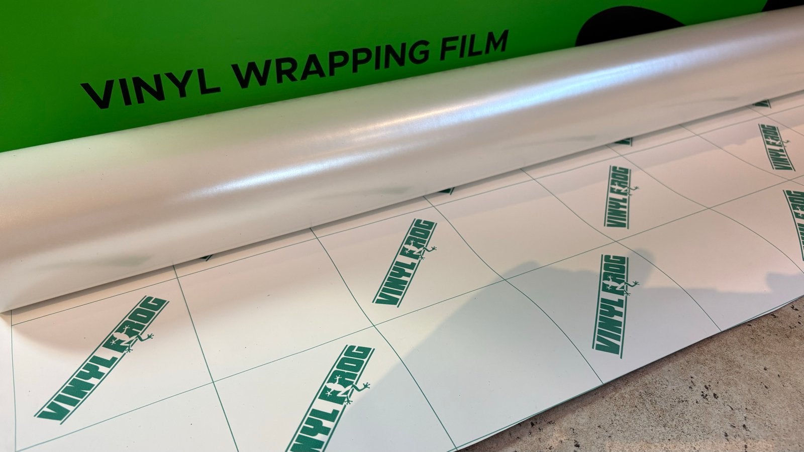150 cm VinylFrog parelmoer witte car wrap folie, Ophalen of Verzenden