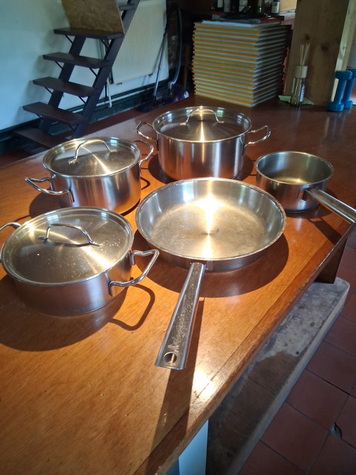 Pannenset Fissler, Ophalen of Verzenden, Zo goed als nieuw