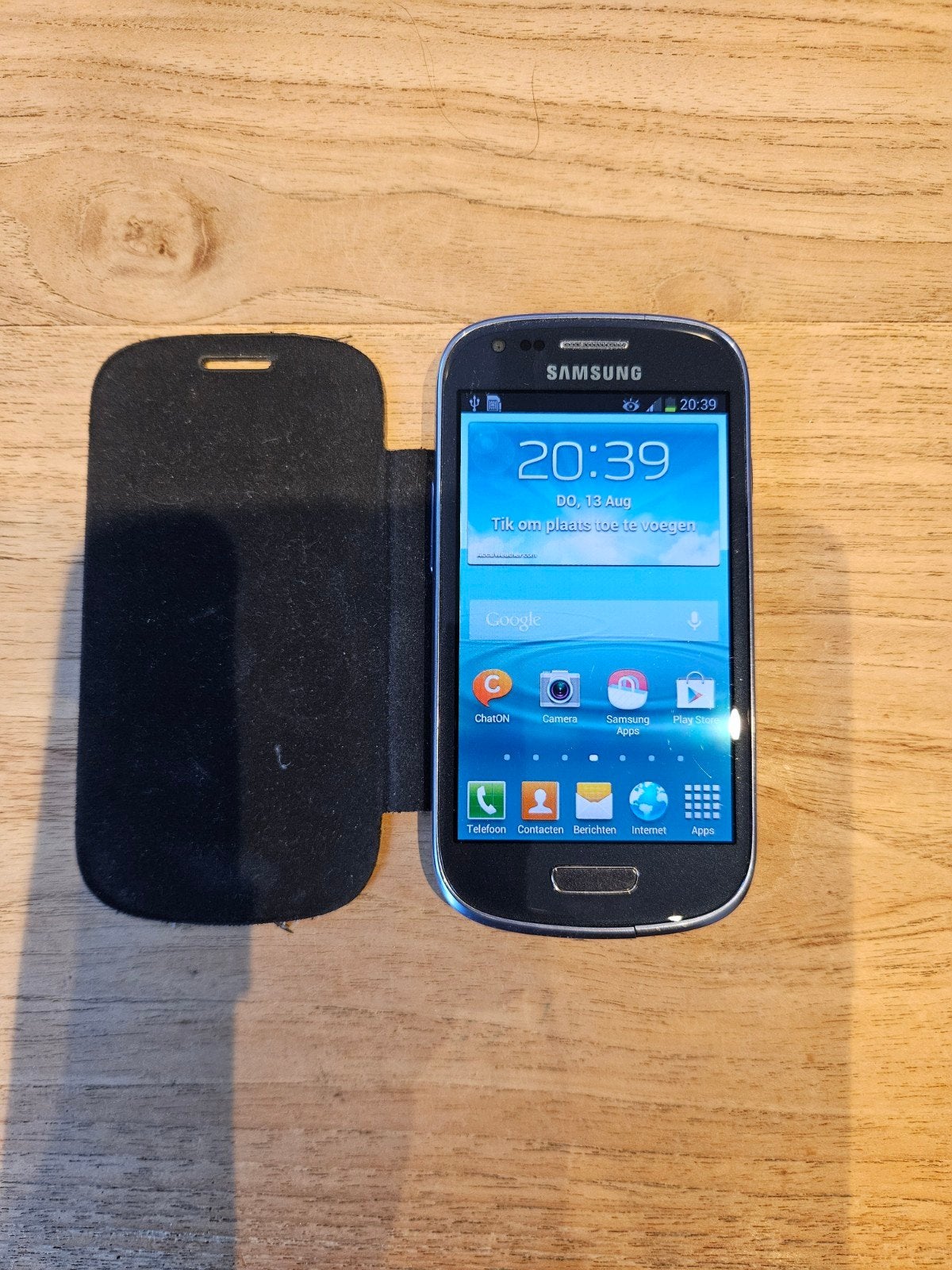 Samsung Galaxy S3 Mini, Gebruikt, Zwart, Touchscreen, 3 tot 6 megapixel