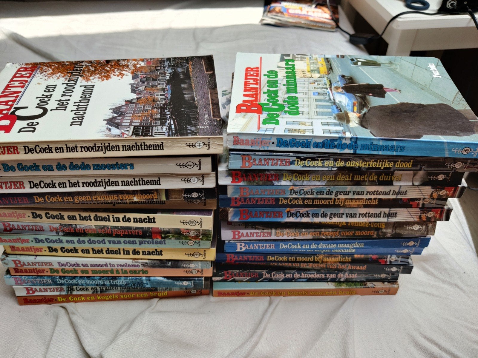 Grote collectie Baantjer boeken - 22 stuks met nummers, Ophalen of Verzenden