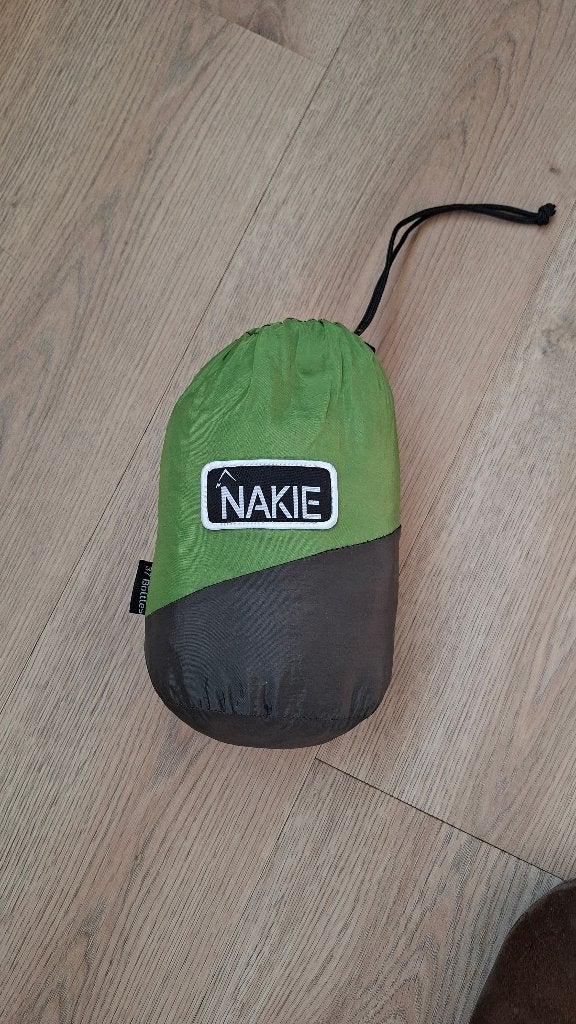 Nakie hangmat - Groen/Grijs - Zo goed als nieuw, Opvouwbaar, Ophalen of Verzenden, Zo goed als nieuw, Eenpersoons