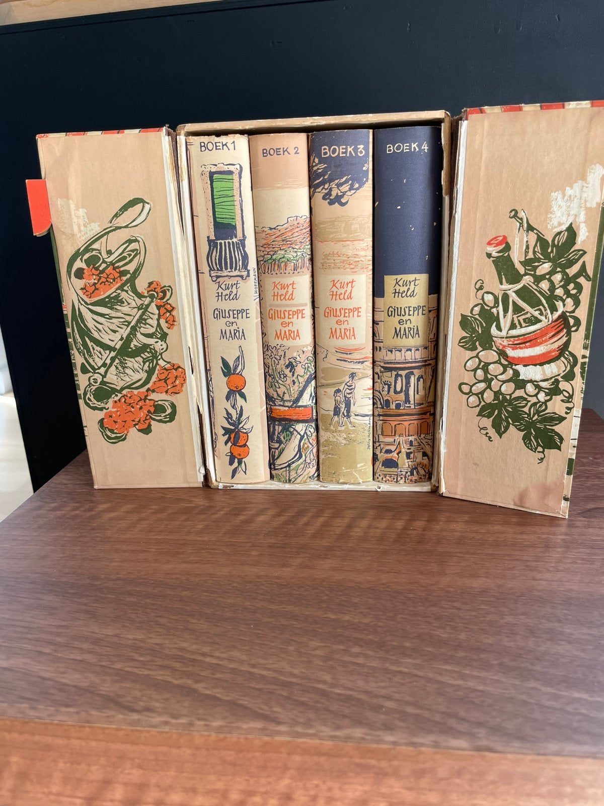 Vintage Boekenset Guiseppe en Maria, 4 delig 1956, Ophalen of Verzenden