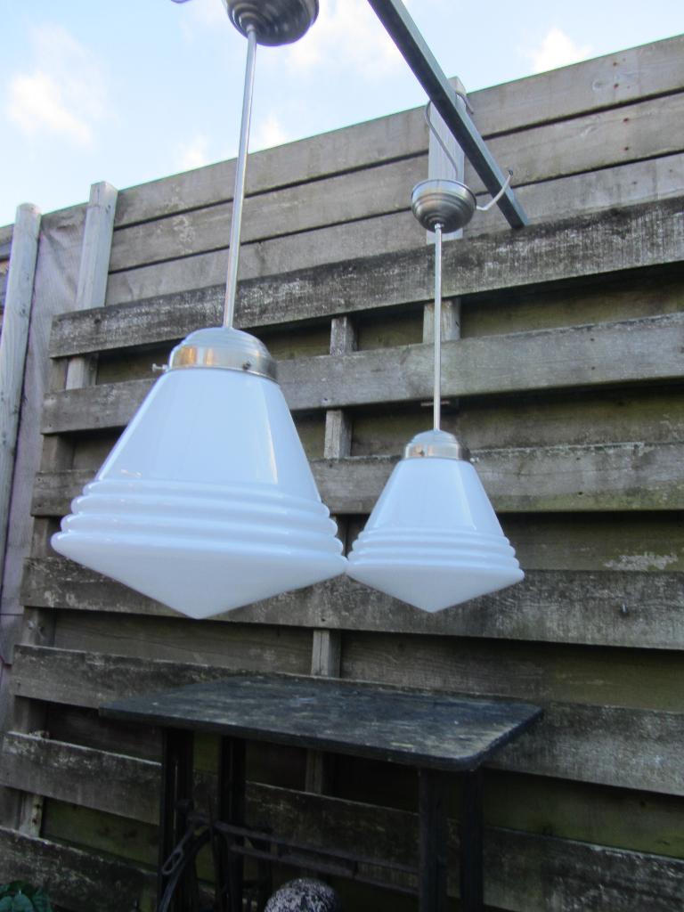 2 SUPER MOOIE IDENTIEKE GISPEN LAMPEN ( LUXE SCHOOL), Ophalen, Gebruikt, GISPEN