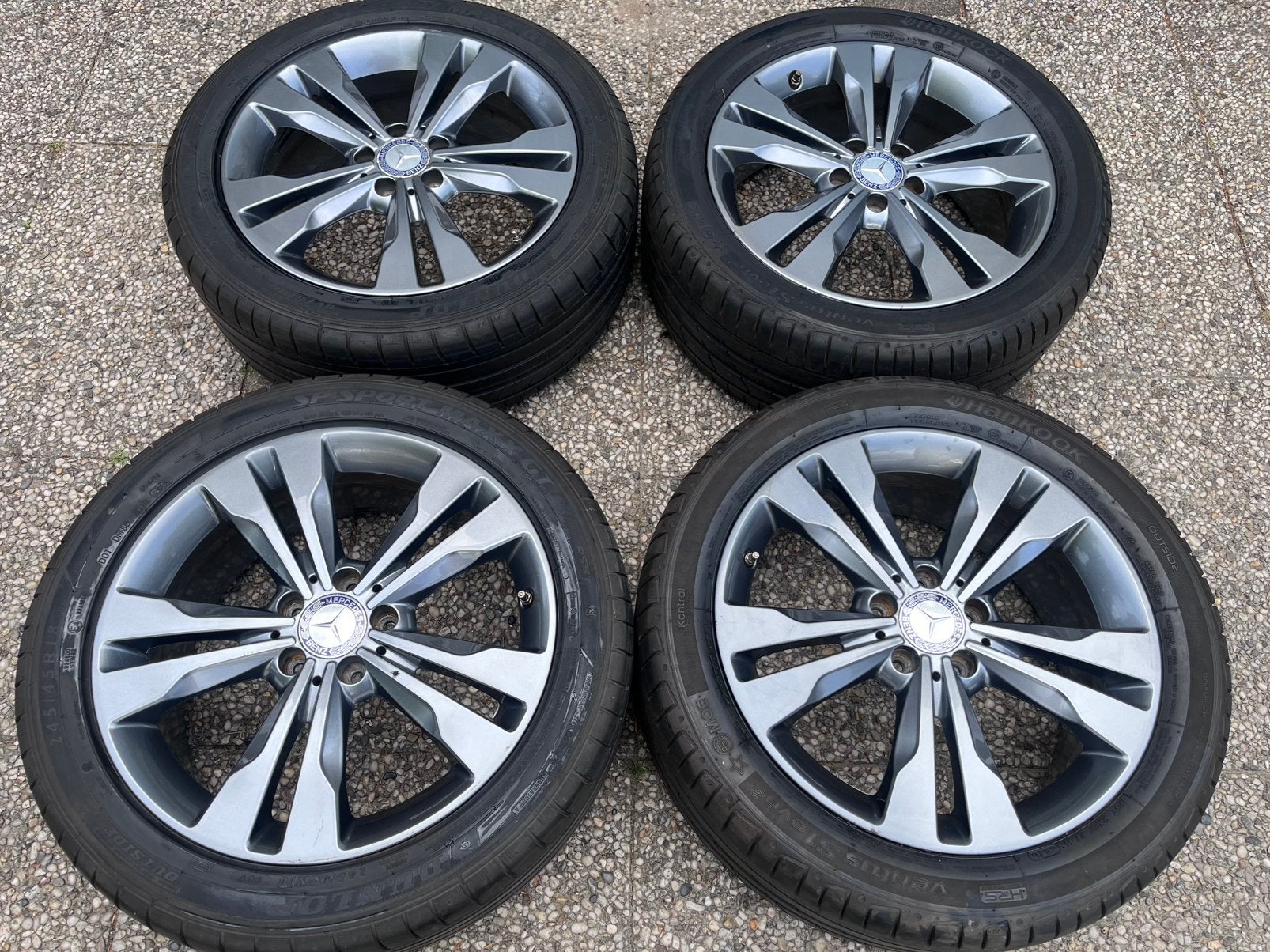 18 inch orig. Mercedes V-klasse / Vito W447 zomerset TPMS, Ophalen, 18 inch, Banden en Velgen, Zomerbanden