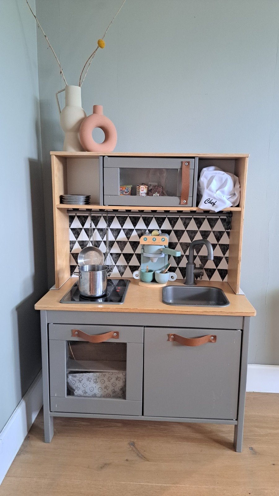 Gepimpt IKEA Duktig keukentje incl. divers speelgoed, Ophalen, Gebruikt