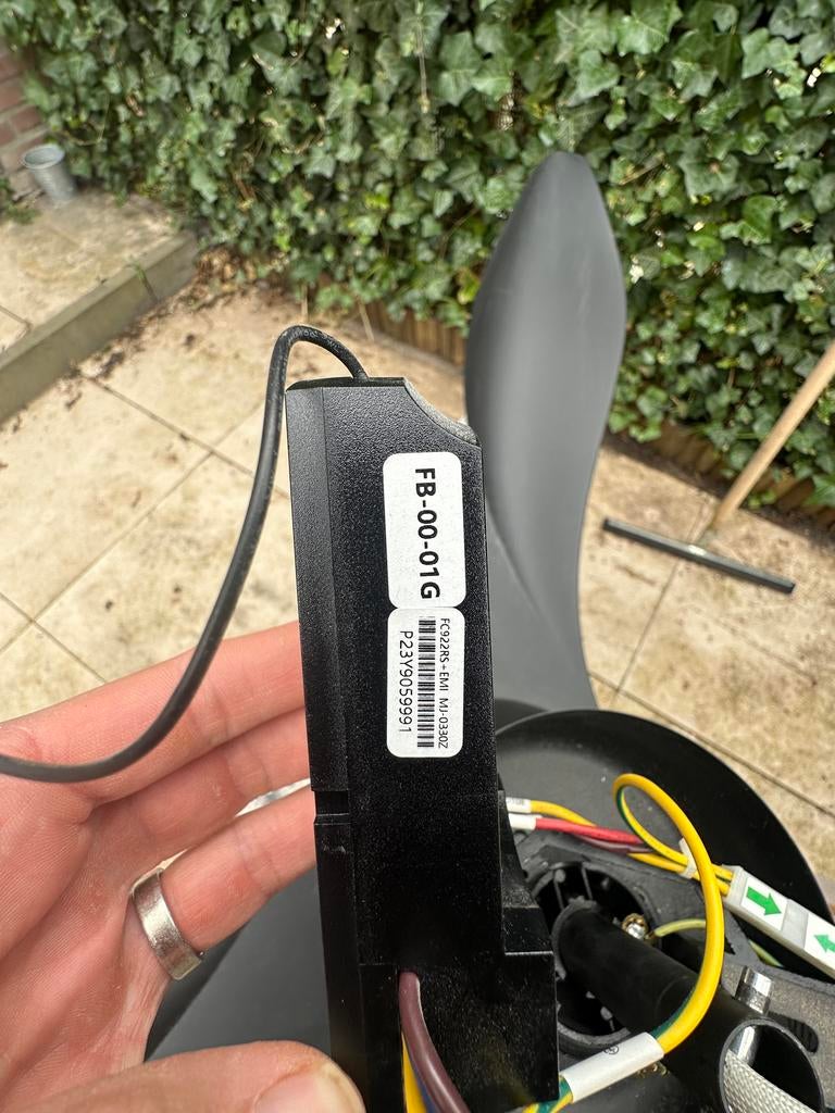 Moderne plafondventilator - Kleine beschadiging, Ophalen, Gebruikt, Plafondventilator