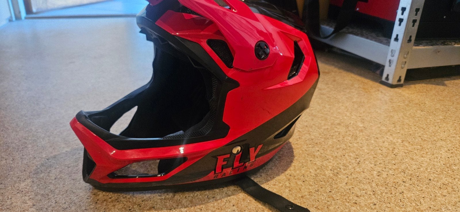 Fly racing helm XS 53/54cm, Fietsen en Brommers, Ophalen of Verzenden, Zo goed als nieuw, XS, Jongen of Meisje