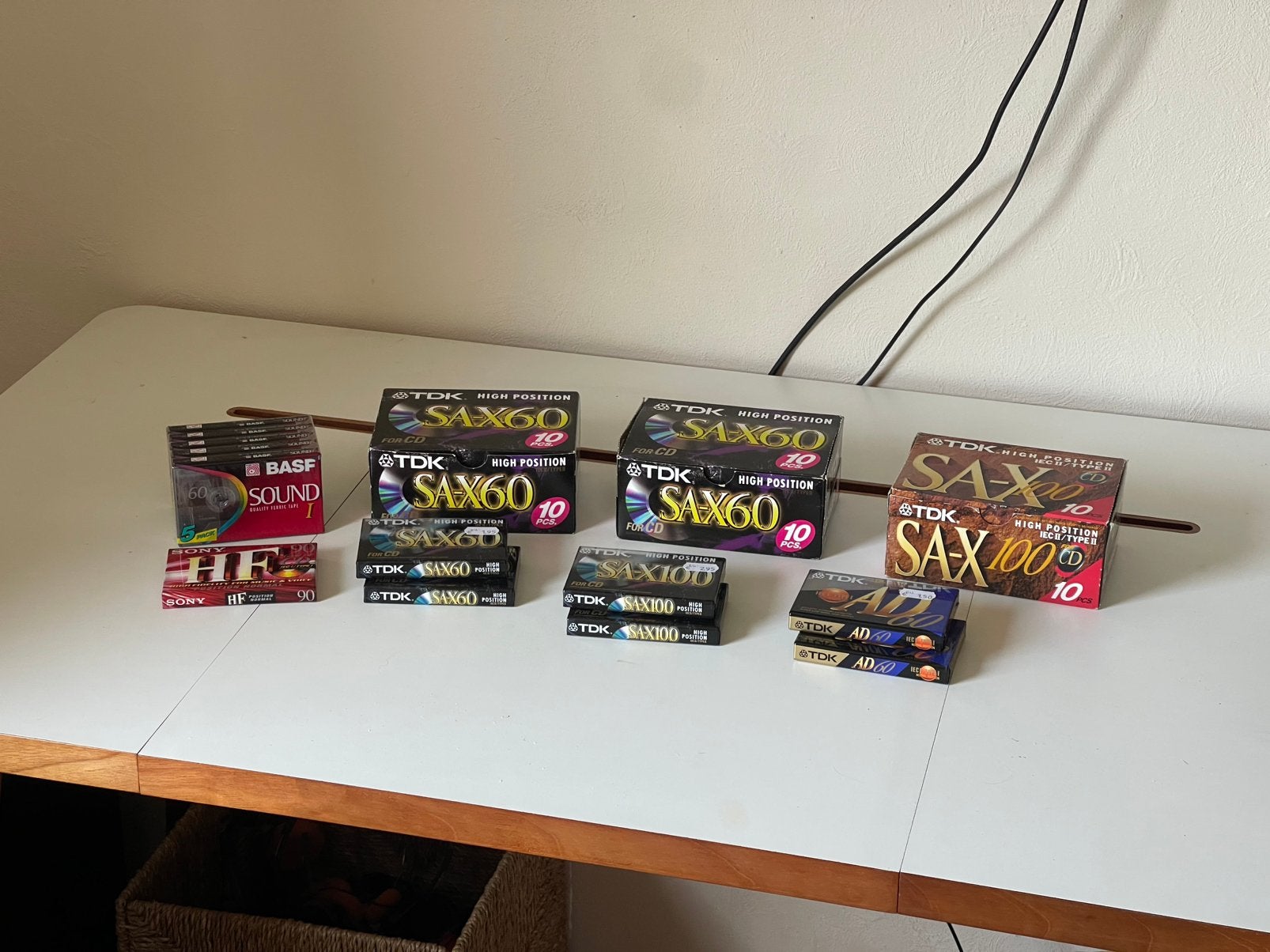 Partij NOS TDK Type 2 Cassettes & More, Overige genres, Ophalen of Verzenden, Met bewaardoos, rek of koffer, Nieuw in verpakking