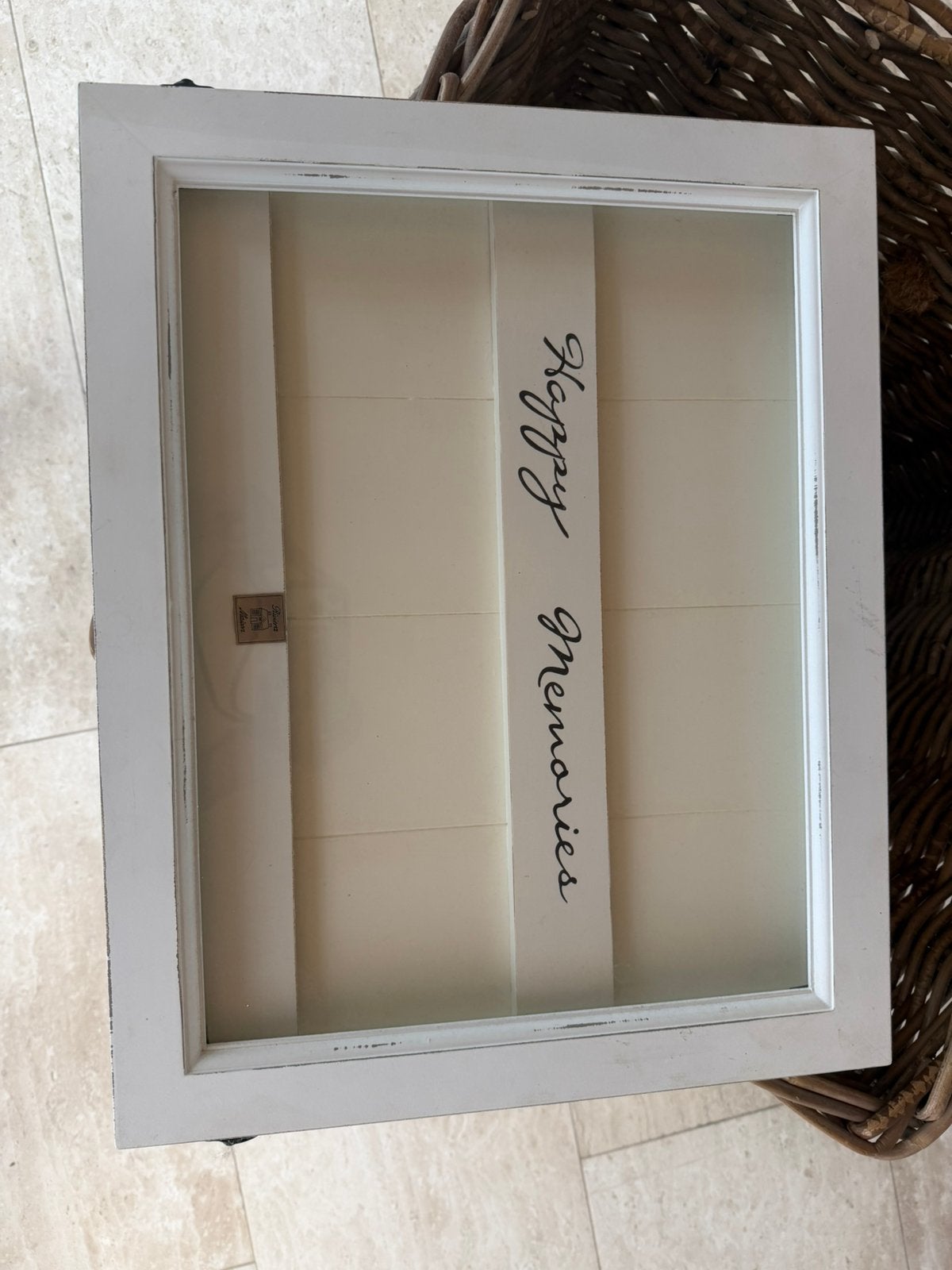 2 Memorie boxen van Riviera Maison, Ophalen, Zo goed als nieuw, Grijs