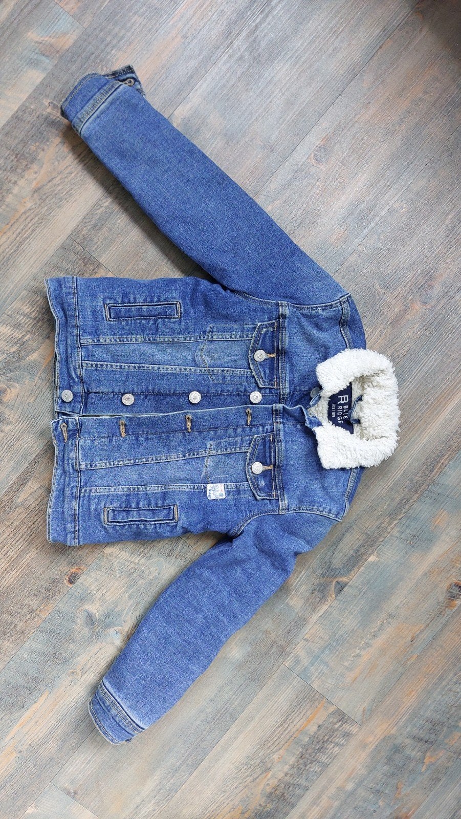 Teddy spijkerjas gevoerd maat 122/128 WE Fashion, Kinderen en Baby's, Kinderkleding | Maat 104, Jongen of Meisje, Ophalen of Verzenden