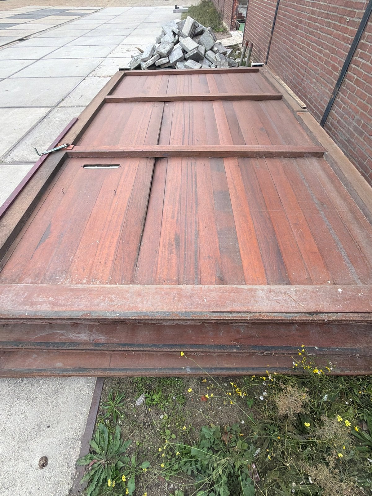 Robuuste houten deuren - Gebruikt, Ophalen, Gebruikt, Garagedeur, Schuifdeur