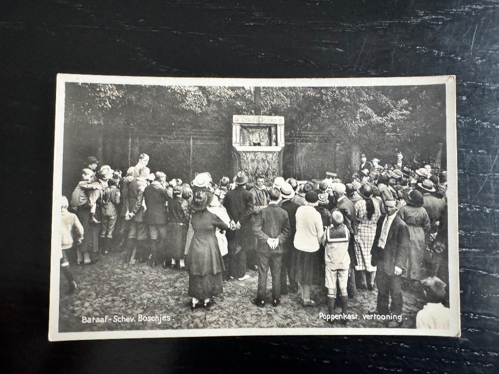 Scheveningen den Haag Bataaf poppenkast vertooning 1936, Verzenden, 1920 tot 1940, Gelopen, Zuid-Holland