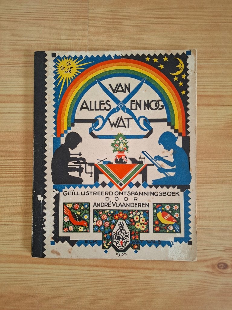 Vintage hobby-,raadsel- en activiteitenboek jaar 1935, Ophalen of Verzenden, Andre vlaanderen