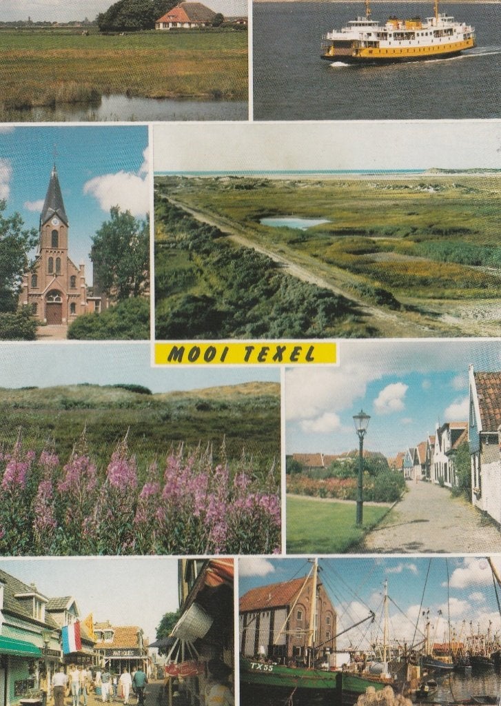TEXEL Boerderij Kerk Veerboot Slufter, Verzenden, 1980 tot heden, Gelopen, Waddeneilanden