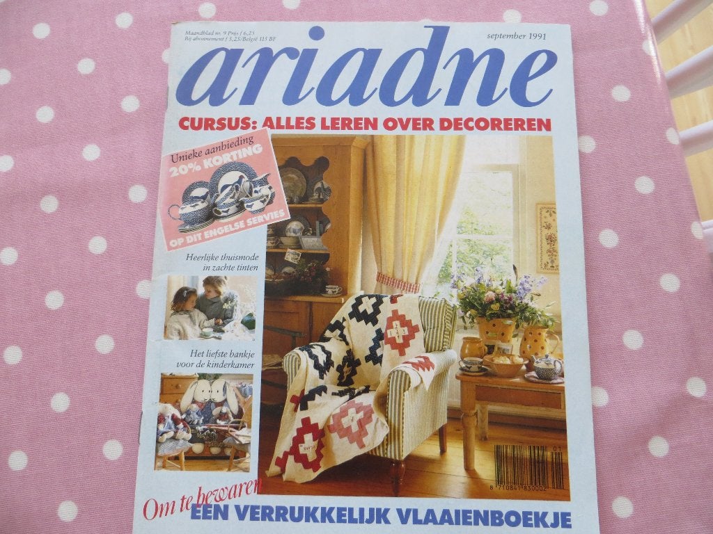 Ariadne Handwerkblad - september 1991 - Decoreren, Boeken, Ophalen of Verzenden, Gelezen, Overige typen