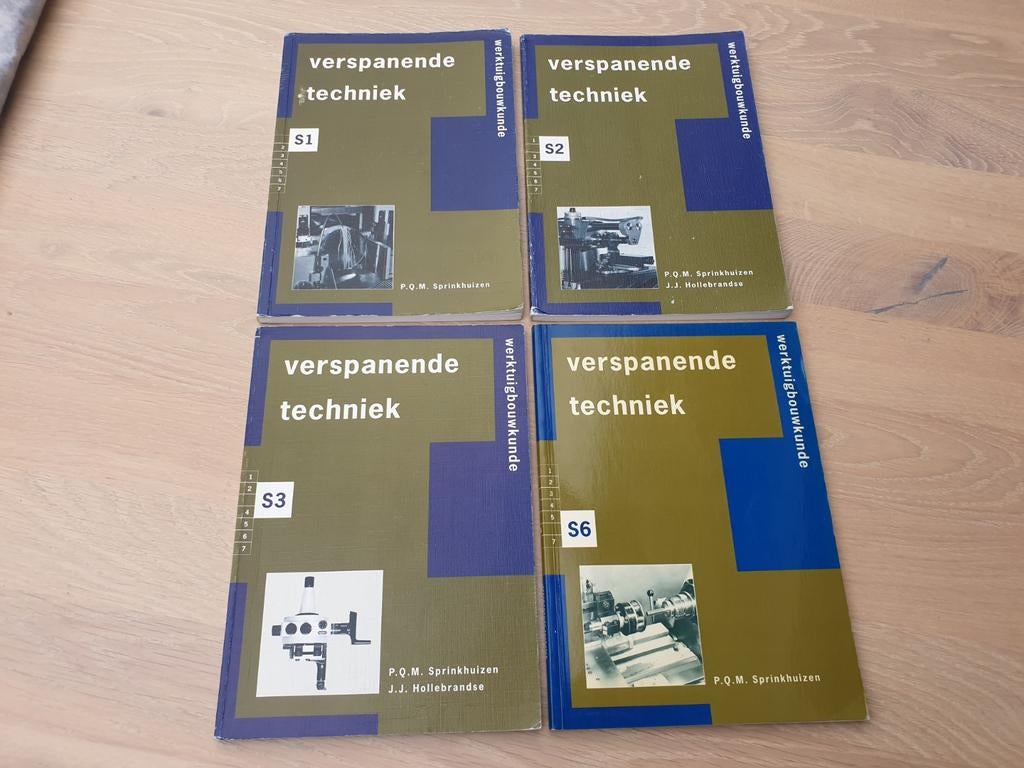 Verspanende Techniek S1, S2, S3, S6 - Werktuigbouwkunde, Ophalen of Verzenden, Zo goed als nieuw, Werktuigbouwkunde, P.Q.M. Sprinkhuizen, J.J. Hollebrands