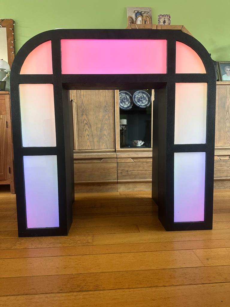 Eyecatcher Dj Booth met LED-show XXL, Ophalen, Zo goed als nieuw, Licht