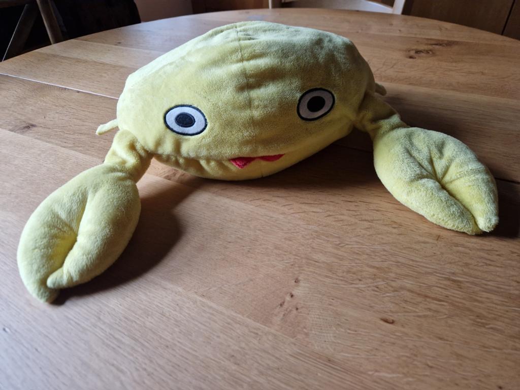 PLUCHE KRAB, Ophalen of Verzenden, Geel, Overige typen, Middelgroot (20 tot 80 cm)