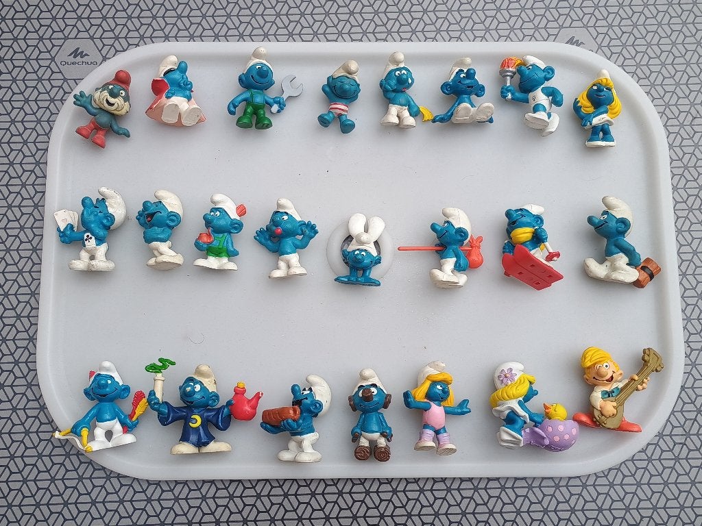 Verschillende Schleich Smurfen aan € 4,50, Verzenden, Gebruikt, Verschillende Smurfen, Poppetje, Figuurtje of Knuffel