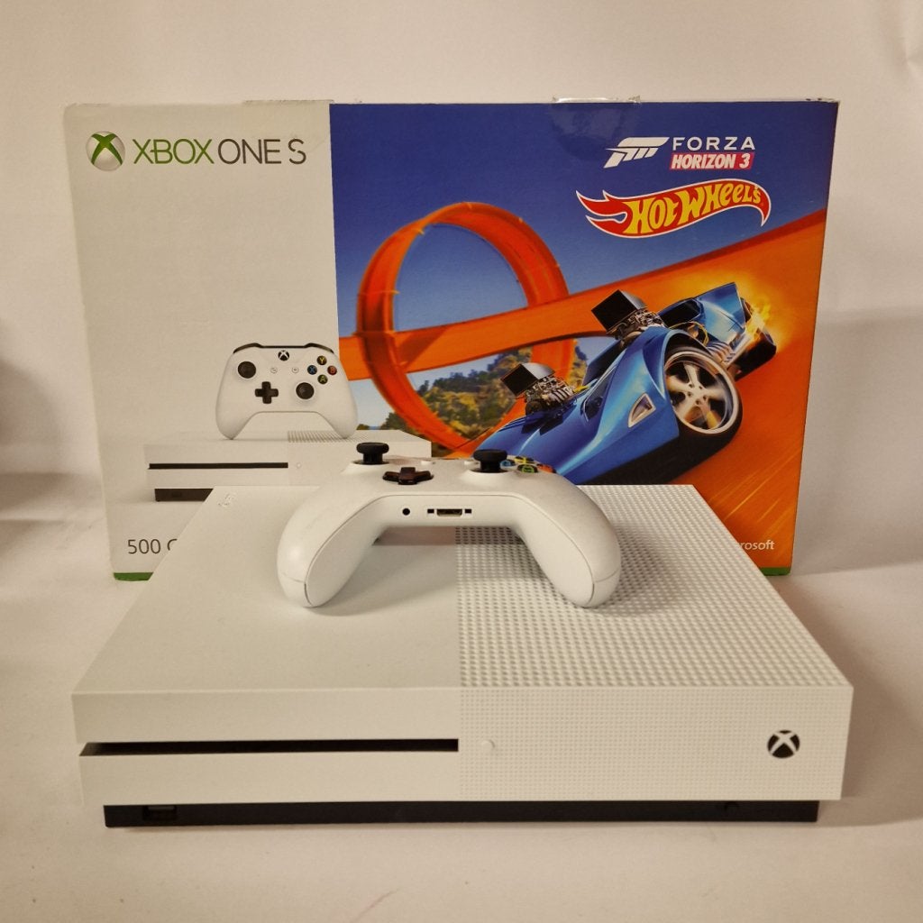 Xbox One 500GB White | Patrol tech Controller, Microsoft, Gebruikt, Support@microsoft.com, Microsoft Corporation
One Microsoft Way
Redmond, WA 98052-6399
USA