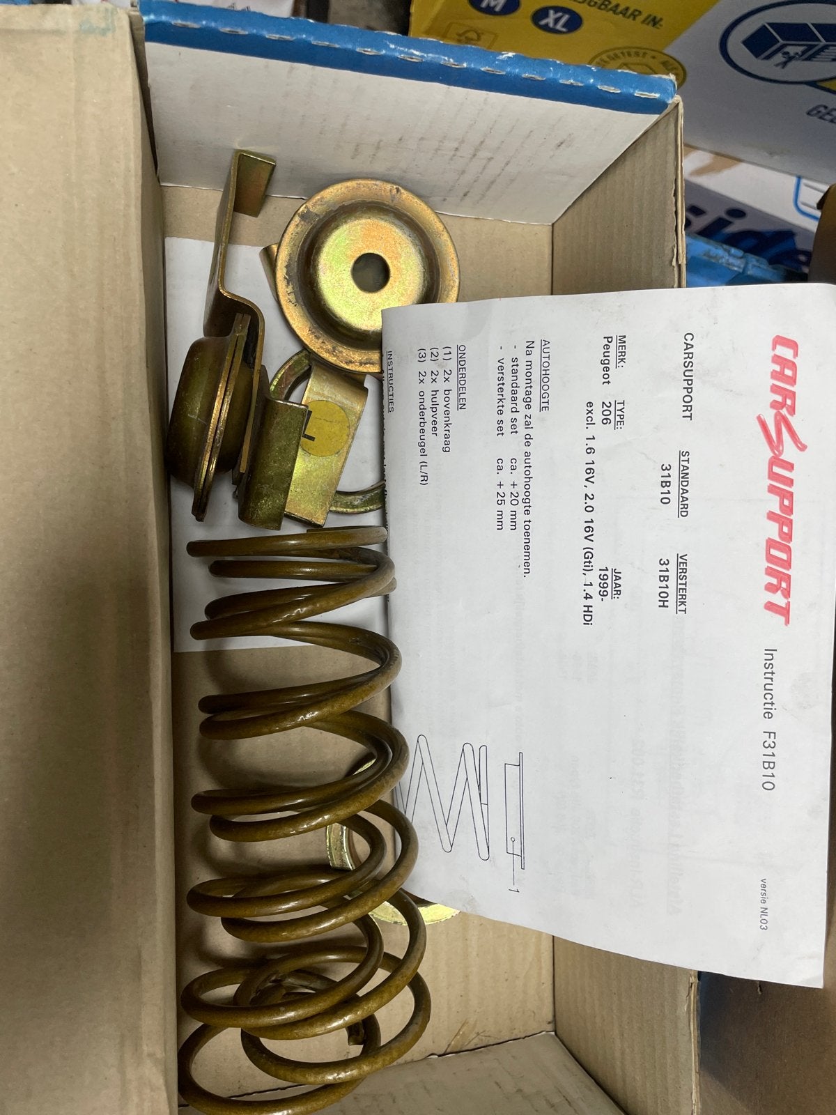 CarSupport hulpverenset Peugeot 206 (excl. 1.6 16V, 2.0 16V, Auto-onderdelen, Ophalen of Verzenden, Nieuw, Peugeot