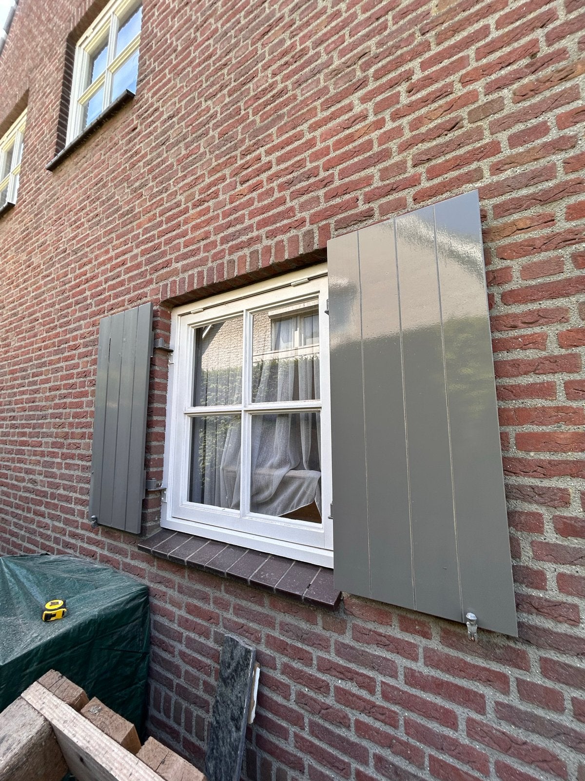 Authentieke houten raamluiken - 2 van 2!, Ophalen, Gebruikt, Minder dan 80 cm, Overige typen