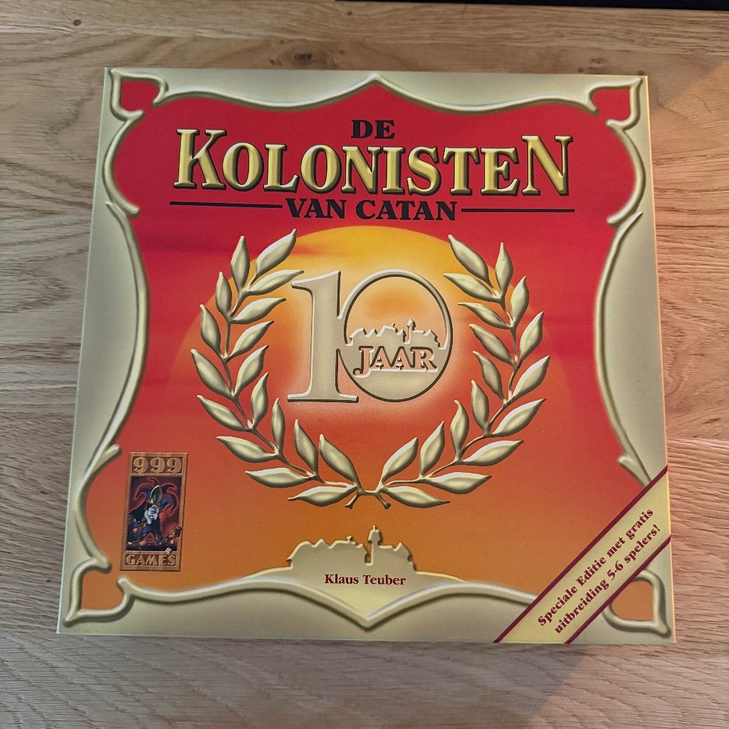 De Kolonisten van Catan – 10 Jaar Speciale Editie, Hobby en Vrije tijd, Vijf spelers of meer, Ophalen of Verzenden, Nieuw, 999 Games