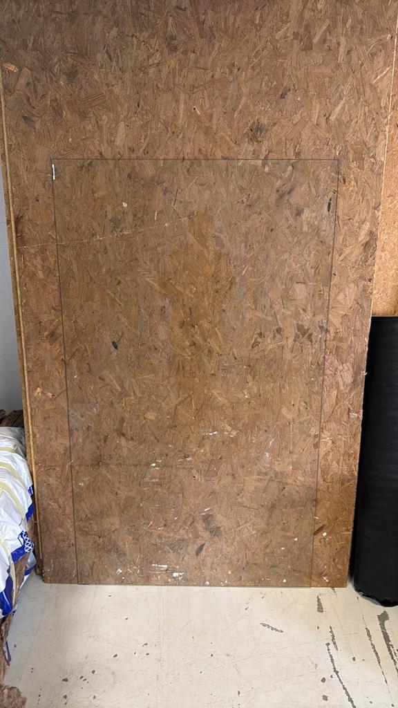 Glasplaat 159 x 92 cm 3mm dik, Doe-het-zelf en Verbouw, Platen en Panelen, Ophalen of Verzenden, Zo goed als nieuw