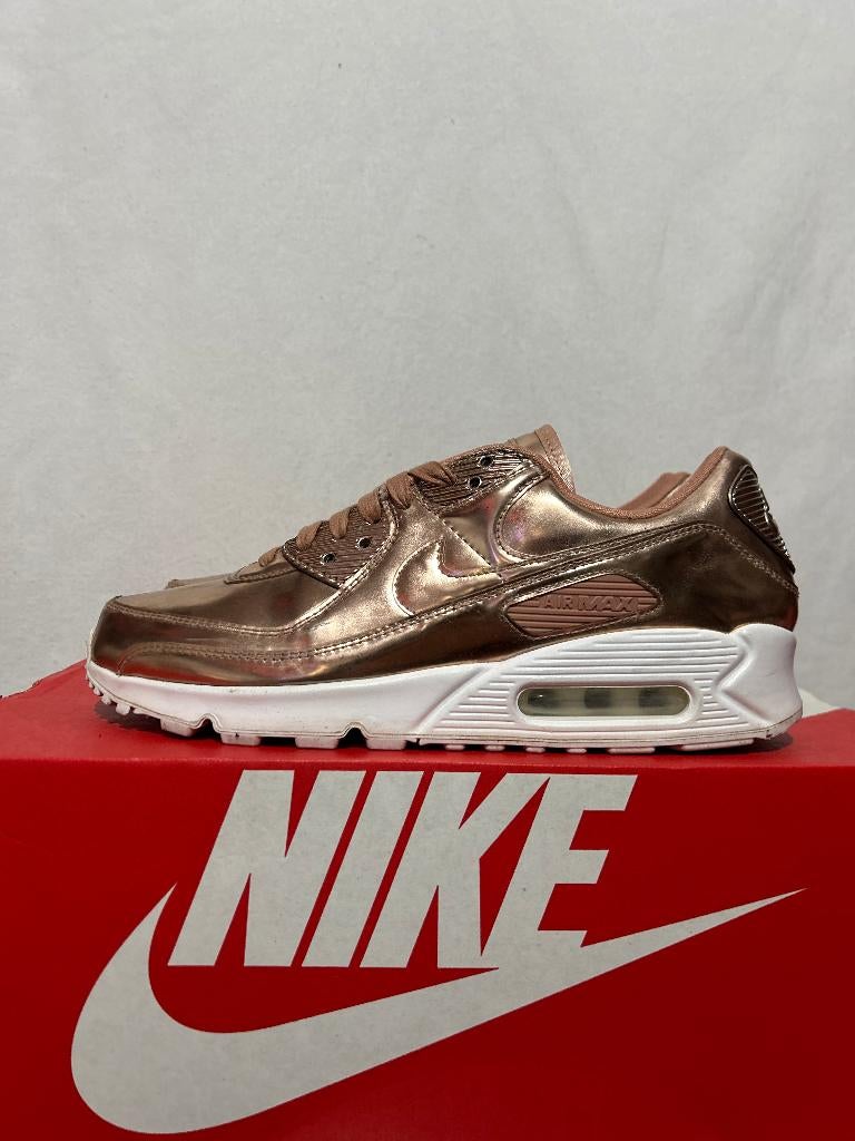 BIJNA NIEUW! Maat 43 - Nike Air Max 90 Metallic Rose Gold, Verzenden, Nike, Nike, Nike