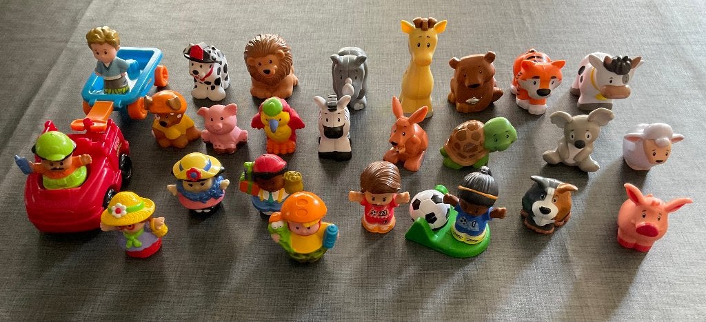 Fisher Price Dieren Poppetjes Voetbal en meer.., Ophalen, Zo goed als nieuw, Speelset
