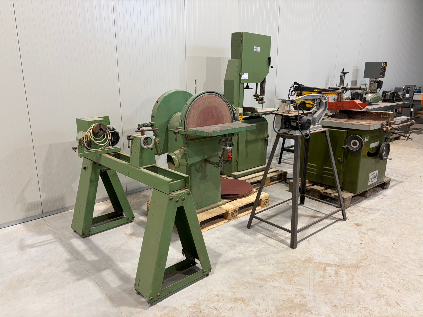 Partij houtbewerkingmachines, Ophalen, 70 mm of meer, Zo goed als nieuw, Lintzaag