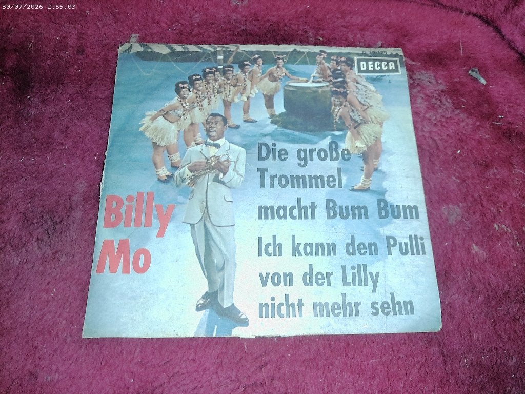 Billy mo - Die Grosse Trommel macht bum bum, Gebruikt, Fotohoes, 7 inch, Overige typen
