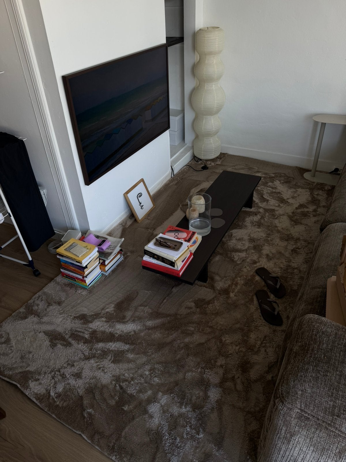 Vloerkleed beige, Ophalen, Beige, 200 cm of meer, Zo goed als nieuw