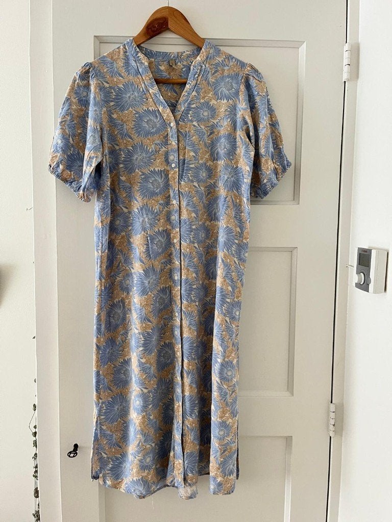 Lief jurkje Soyaconcept S blauw zand, Kleding | Dames, Ophalen of Verzenden, Zo goed als nieuw, Knielengte, Maat 36 (S)
