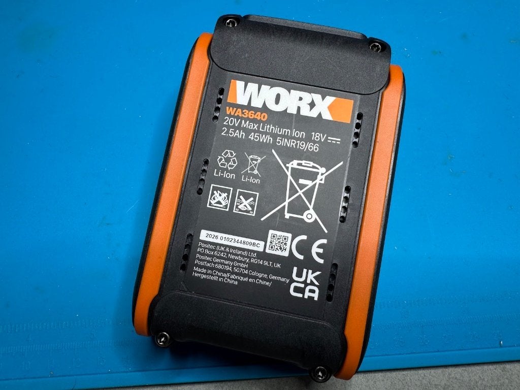 Worx WA3640 20V Max Lithium Ion 2.5Ah Accu, Nieuw